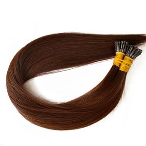 Extensions de cheveux Remy 100% humains de qualité supérieure Double Drawn I Tip Fusion Extensions de cheveux pré-collés Stick Keratin Hair 200gram 200strands