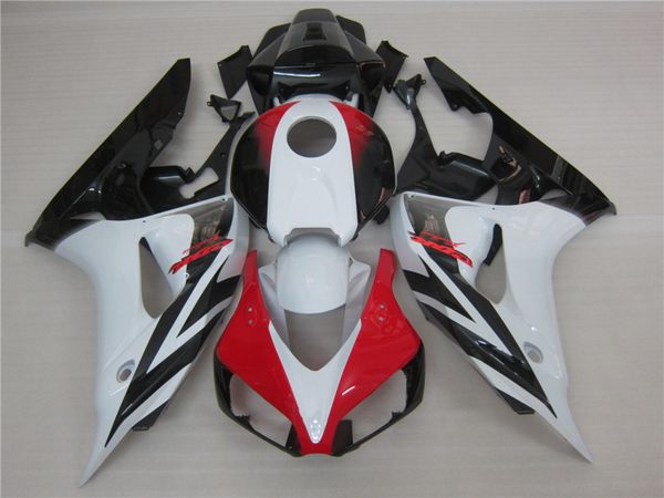 100% carénages de moulage par injection pour Honda CBR1000RR 2006 2007 kit de carénage rouge noir blanc CBR 1000 RR 06 07 FG57