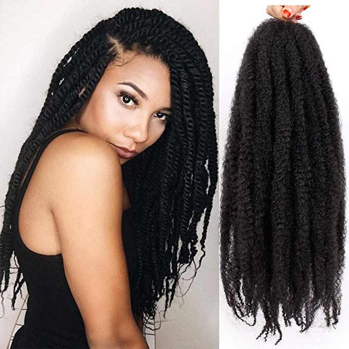 100% fibra Kanekalon Marley trenzado cabello sintético Twist extensiones de cabello 18 pulgadas 100g