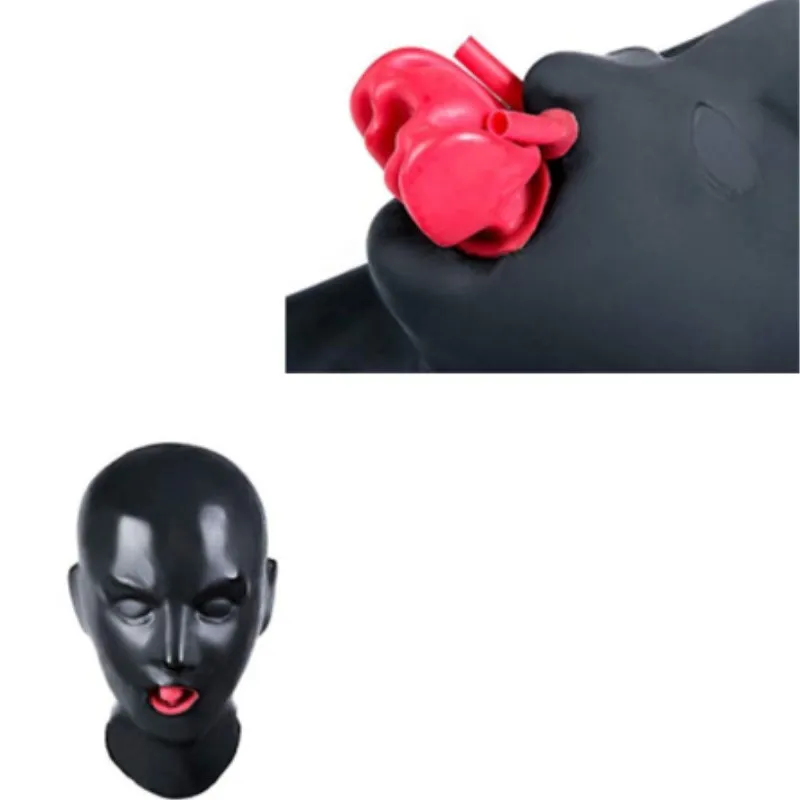 Cagoule En Latex Noir 0,4 Mm - Fermeture éclair - Pour Soirée, Cosplay, Fétichiste - Taille S-XXL - 7