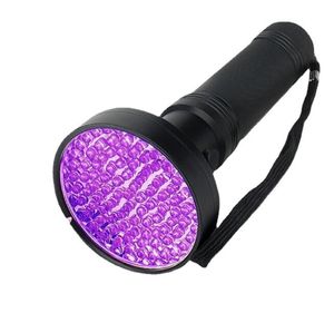 100 led Uv licht zaklamp paars beam aluminium fakkel draagbare outdoor waterdichte multifunctionele zaklampen geld detector lamp