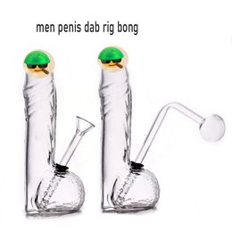 100% levensechte mannelijke penisglas Bong Water Pijp Hoogwaardige Dab Rig Hookah Shisha Sigaretten Tabak Lepel Pijp Honycomb Downstem PERC OLIE BURTER PIJP