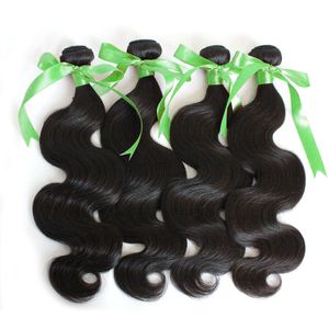 100 extensions de cheveux humains malaisiens non transformés longueur mixte 8 30 tissage de trame de cheveux couleur naturelle bodywave 4pcs expédition de baisse greatremy