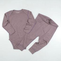100% mérinos laine bébé enfants Rompers Base Laye Suit avec pantalon Set Boygirls Vêtements de haute qualité ROPA BEBE Vêtements