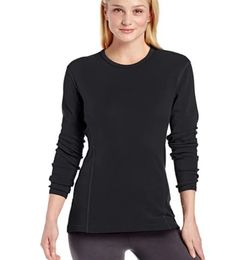 MEDIANTE MERO MERINA MUJERES Mujeres medias junto a la piel NTS Capa base Mujeres Tops Termales Tops Tamaño europeo S-L 160GSM 231225