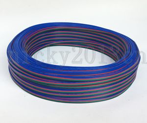 100 Meter 4Pin RGB Verlengdraad Kabel Connector 22AWG voor 3528 5050 RGB LED Strip Light6476711