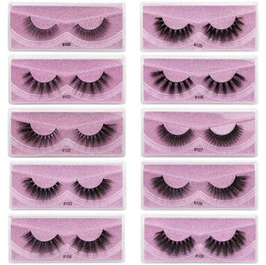 100% Vison Cils En Gros Naturel Faux Cils 3D Vison Cils Doux Maquillage Extension Maquillage Faux Cils Série 3D