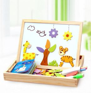 100 autres PCS Enfants en bois magnétique 3D puzzles cerveau Figure Figure Animaux Véhicule Cirque Drawing Board 5 styles entiers Learning Kid2474794