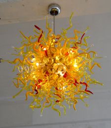 100% mondgeblazen hanglampen ce ul borosilicaat murano -stijl glas dale chihuly kunst zonachtige lamp glazen bloem verlichting