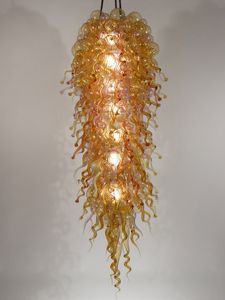 Lámparas colgantes de cristal de Murano de borosilicato soplado en la boca de Italia 100%, iluminación de araña Led de estilo europeo de arte Dale Chihuly