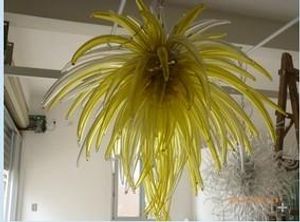 100% boca soplada CE UL Borosilicato Murano Glass Dale Chihuly Art Pepper Chandelier Famoso diseñador Iluminación moderna