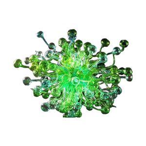 100% mondgeblazen hanglampen ce ul borosilicaat murano -stijl glas kroonluchter licht dale chihuly kunst champignon ontwerpverlichting