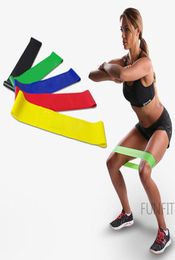 100 Naturel Latex Resistance Band Loop Body Body Building Fitness Exercice High Tension Muscle Home Gym pour les jambes Traine de la cheville 5072860