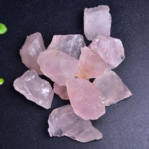 100% Natural Rose Quartz Minerals spécimen de haute qualité Pinstal Pierre Stone Guérisse Irréguleux DÉCOR DE ROI
