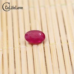 100% rubis naturel pierre précieuse en vrac 4mm * 6mm 0.4 ct coupe ovale véritable rubis rouge sang pierre précieuse en vrac H1015