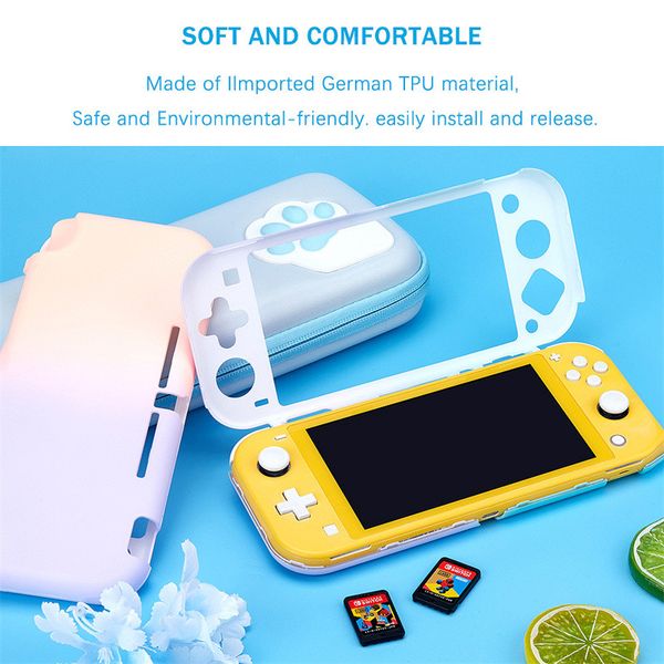 100% NUEVO Funda protectora de FROG para Nintendo Switch Lite Console Casos Duros Cáscara Sheet Sheet Feel Mezcl Funda Cubierta Colorida