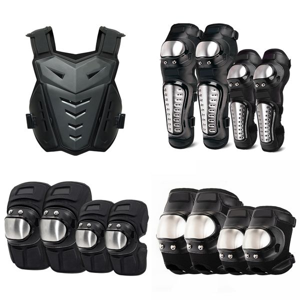 100% nuevo Racing Motorcycle protector de rodilla ATV Moto MOTO siklet Motocross Almohadillas protectoras Race Gear Protect Guards Protección de codo todoterreno Kit de deslizadores de rodilla