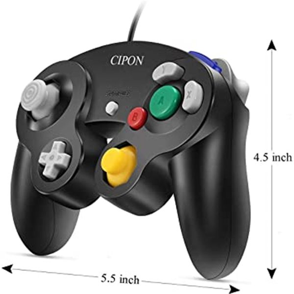 100% nuevos controladores NGC de juegos clásicos con cable para GameCube Nintendo Switch Wii Nintendo Super Smash Bros Ultimate con función Turbo Dropshipping