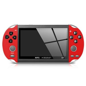 100% nouveaux lecteurs de jeu portables X7 4,3 pouces écran MP5 console de jeux vidéo SUP rétro 8 Go prise en charge de la sortie TV lecteur de jeu vidéo E-book avec emballage de vente au détail