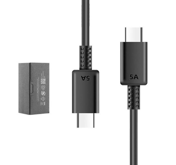 100% d'origine 45W USB Type C Câbles 1,2 m 3ft 5a Chargeur de charge rapide Câbles de chargement Type-C pour Samsung Galaxy Note 20 S20 S21 REMARQUE10