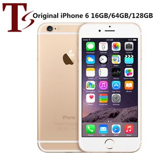 100% Apple iPhone 6 d'origine avec fonction d'empreinte digitale 16 Go / 64 Go / 128 Go 4,7 pouces A8 dual core IOS 12 téléphone portable débloqué remis à neuf