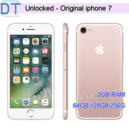 100 % Original Apple iPhone 7 mit Touch ID Fingerabdruck 32 GB/128 GB/256 GB IOS13 Quad Core 12,0 MP gebrauchte entsperrte Mobiltelefone, 100 % voll funktionsfähig