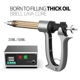 100% original BBELL LAVA Core Carts Filler 25 ml / 50 ml para cartuchos Vape Máquina de llenado de aceite Pistola de inyección semiautomática Cake D8 Pistola de grasa