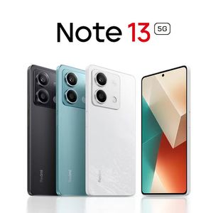 100% origineel gloednieuwe Xiaomi Redmi Note13 Opmerking 13 5G Mobiele telefoon SMART 12GB RAM 256 GB ROM MTK DIMENSITEIT 6080 100MP NFC 5000MAH Android 6.67 