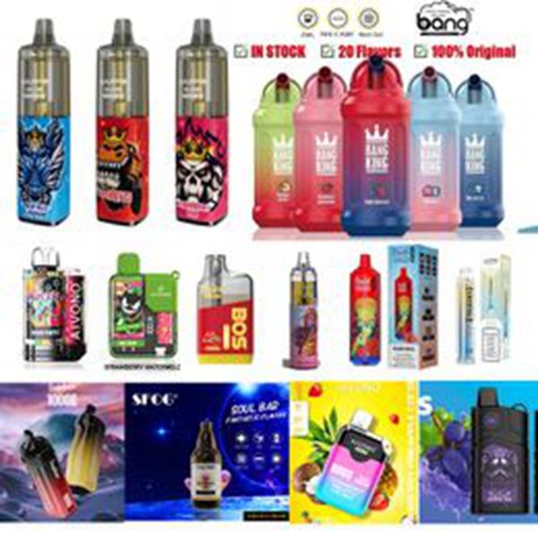 100% d'origine jetable Vape E cigarette Randm Tornando Bang King Tyson Orion perdu Mary Puff Elf Esco Bars 5000 6000 7000 8000 9000 10000 12000 15000Puffs Ecig Pen