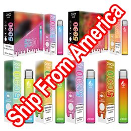 100% Originele e-sigaret Poco Enorme Wegwerp Vape Voorgevulde 15 ml Pod 5000 Rookwolken 950 mah Mesh spoel oplaadbare wegwerp vapes schip uit Amerika magazijn