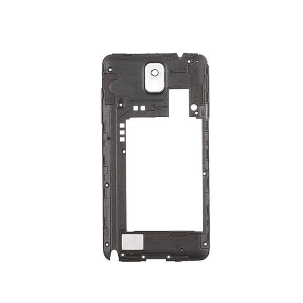 100% OEM pour Samsung Galaxy Note 3 N9005 couvercle du boîtier arrière du cadre central arrière avec remplacement de l'objectif du panneau de caméra