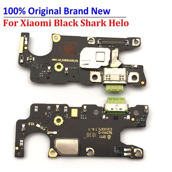 100% original para Xiaomi Mi Black Shark Helo USB Puerto de carga micrófono Micrófono Dock Conector Piezas de reparación de cables Flex