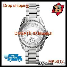 100% ORIGINAL JAPON MOUVEMENT DROP NOUVEAU MK5612 MK5613 MK5614 MK5639 MK6175 Mini Blair Multifonction Or Rose Blush Watch2324