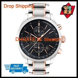 100% originele Japan beweging DROP NIEUW MODEL CHRONOGRAGRAGE RAAMLOSS Steel Mens Watch HB1513473 HB1513477 HB1513478 HB151357219S