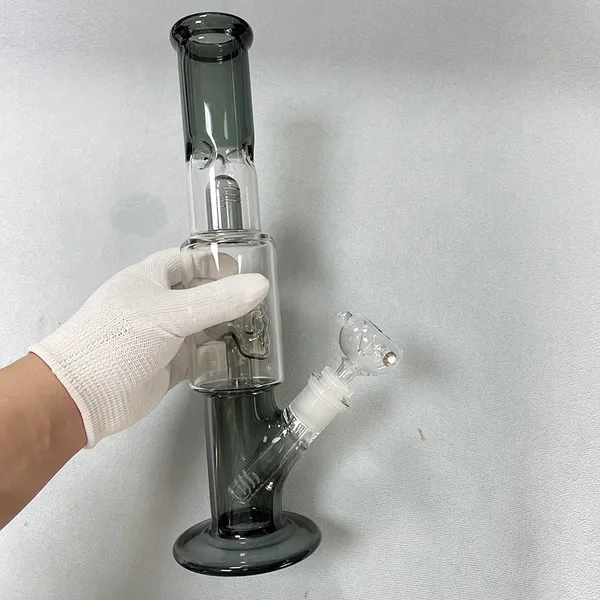 30cm tête de crâne verre eau bang fumer pipe narguilé avec joint femelle 18mm livré avec adaptateur 18 à 14 et bol de brûleur à mazout mâle 14mm