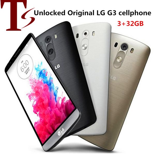 100% Original LG G3 D851/D850 remis à neuf débloqué téléphone portable 13MP 32G Quad Core 5.5 