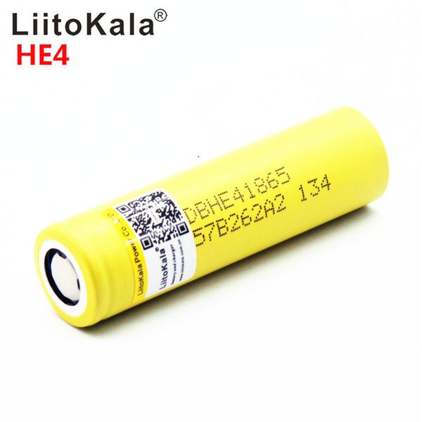 100% d'origine LiitoKala pour HE4 18650 2500mah 20A 18650 batterie rechargeable li-ion batterie sûre pour ecig/scooter