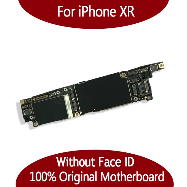 Placa base 100% Original para iPhone XR Desbloqueo de fábrica Placa base sin identificación facial Sin identificación facial con chips completos Placa lógica IOS Buen funcionamiento