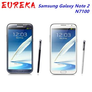 100% Originele N7100 Ontgrendeld Samsung Galaxy Note 2 II N7100 Mobiele Telefoon 5.5 