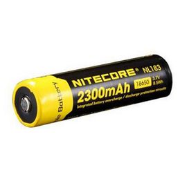 100% batterie au lithium d'origine Nitecore NL183 NL1823 18650 2300mAh 3.7V Li-ion batteries rechargeables pour lampe frontale lampe de poche lumière LED