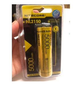 100% batterie au lithium d'origine Nitecore NL2150 21700 5000mAh 5A 3.6V Li-ion batteries rechargeables pour lampe frontale lampe de poche lumière LED Vs NL2150HPR