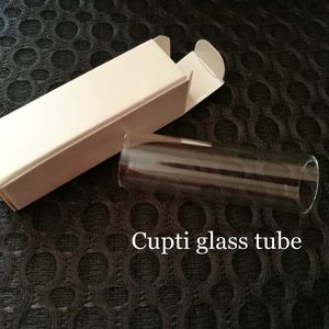 Tubo de vidrio de repuesto Cupti Glass para atomizador de tanque Kanger Kangertech 75W TC Starter Kit 60 mm 19 mm transparente con paquete individual