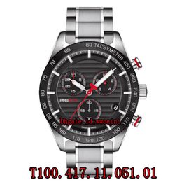 100 Mouvement Swiss Eta original G10212 T1004171105101 Brand de marque Swiss Men039s Watch Sports Chronograph Quartz Watches S9260562