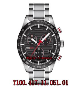 100 Mouvement Swiss Eta original G10212 T1004171105101 Brand de marque Swiss Men039s Watch Sports Chronograph Quartz Watches S6383191