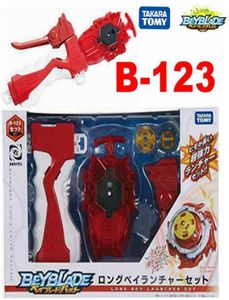 100 Original Takara Tomy Beyblade BURST B123 Long Bey Launcher Set como juguetes para el día de los niños X05282031335