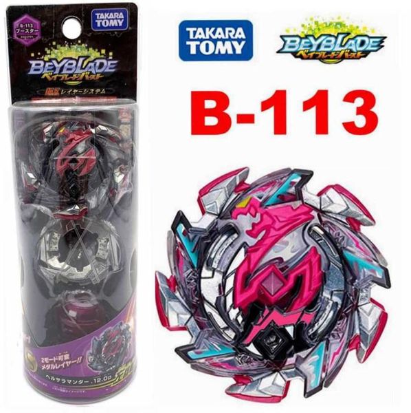 100 Tomy Beyblade Original Beyblade Super Z B113 Booster Hell Salamander12op como niños039s Toys 2108035158293