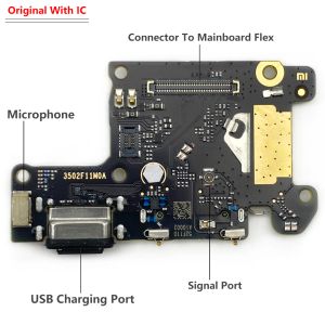 100% d'origine du connecteur de port de charge de charge USB Microphone Flex pour xiaomi mi 9 9t 8 pro / mi 10 10t 9 8 lite / mix 2s 2s