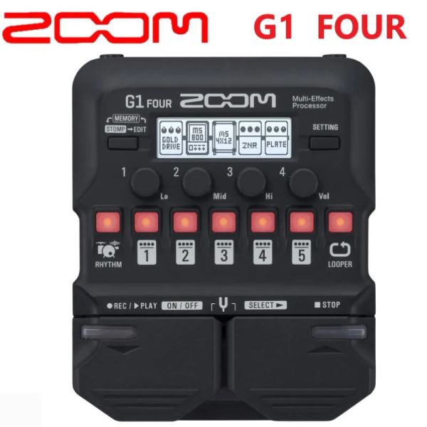 100% Zoom G1 Guitare électrique Processeurs multi-effets Guitar Effecteur Enregistrement Instruments de musique audio Accessoire