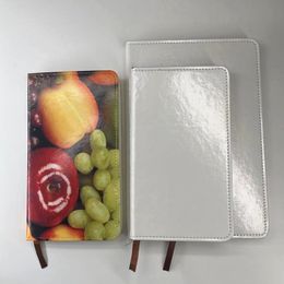 100 pages blanches sublimation blancs diy artisanp pu cuir journal journal A5 A6 Notebook doublé pour les fournitures de voyage à domicile de bureau à l'école