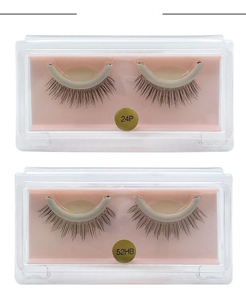 100 paires 3D faux cils élégants maquillage élégant auto adhésif faux cils à la vue longue vernissage naturel Party Eyelash 4styles